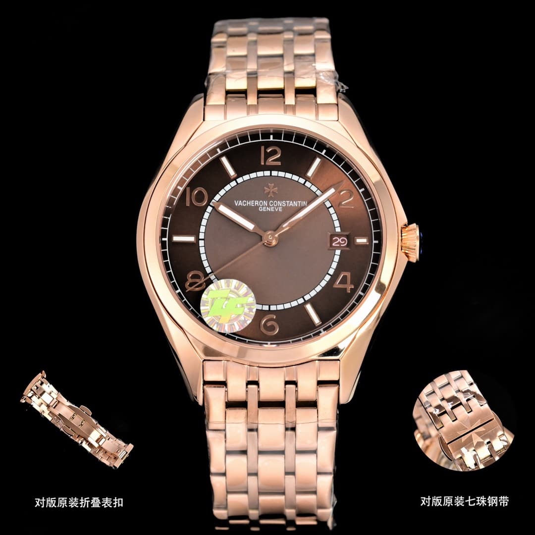 Vacheron Constantin Vacheron Constantin ZF Factory: Vacheron Constantin Overseas Series Three-Hand Watch (Steel Bracelet) — Highest Quality on the Market