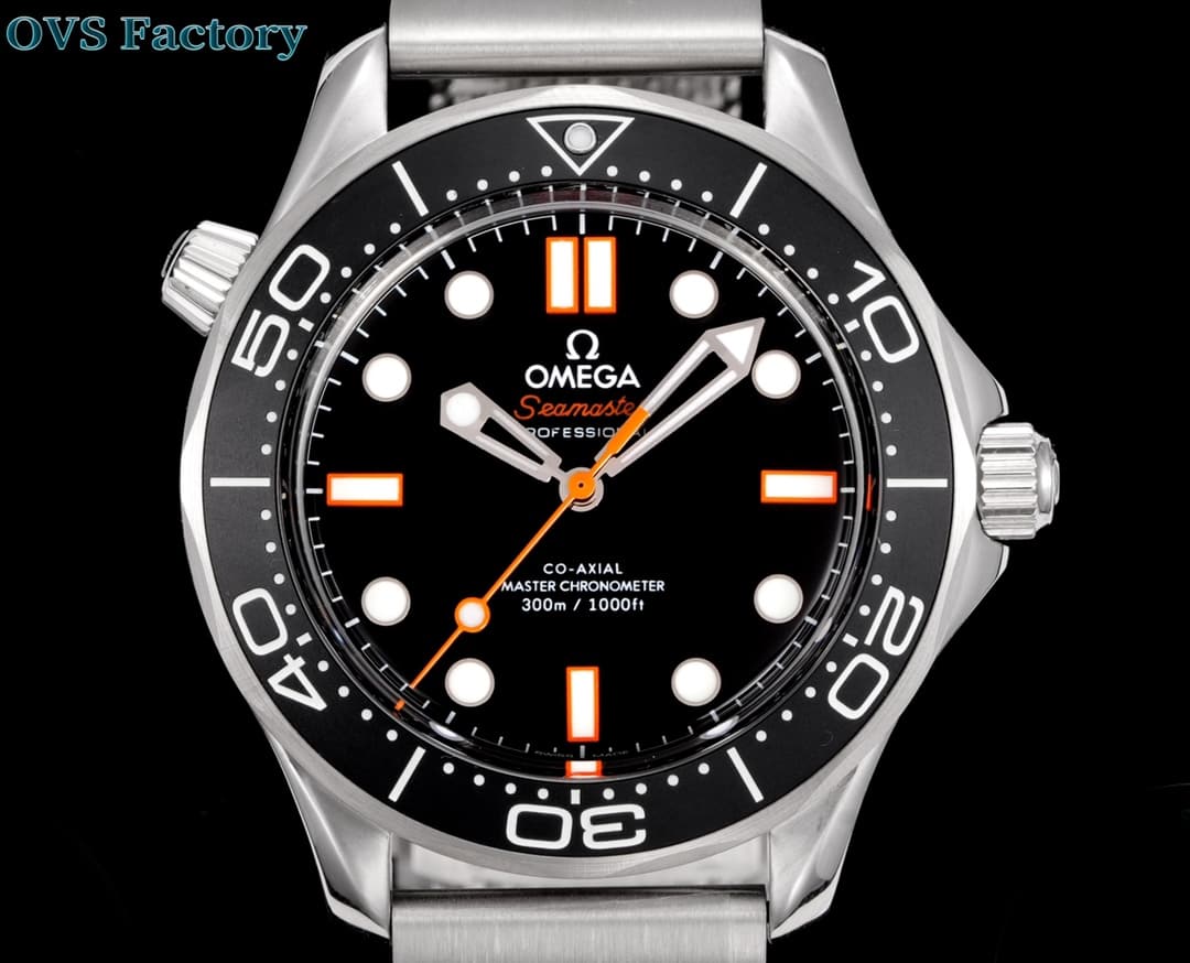 Omega Omega OVS New Omega Seamaster 300M Diver's Watch with Orange Hands—Orange has become a signature color of Omega diver's watches