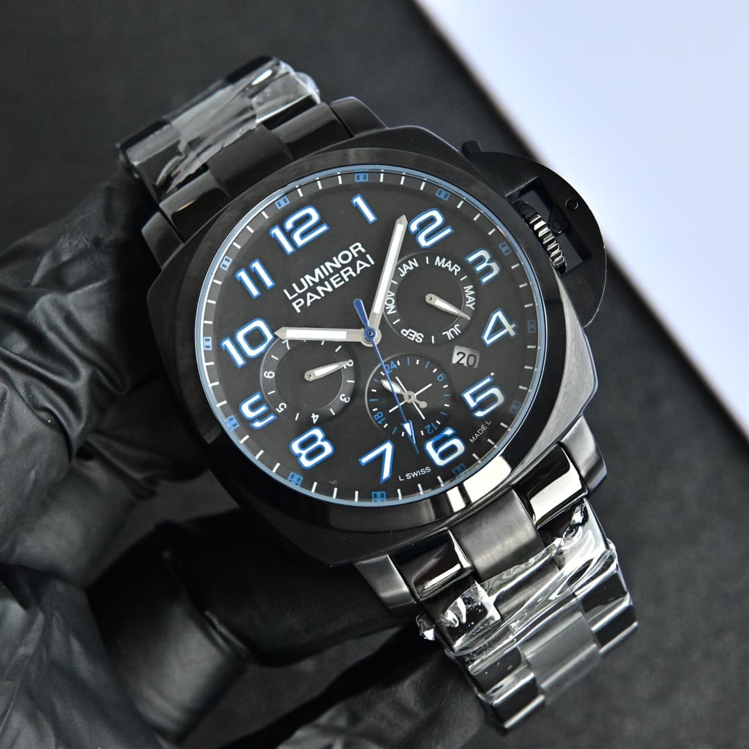 Panerai Panerai Actual Photos: Upgraded Panerai with Power Reserve 🌛 Sun, Moon, and Star Display – Royal Italian Navy
