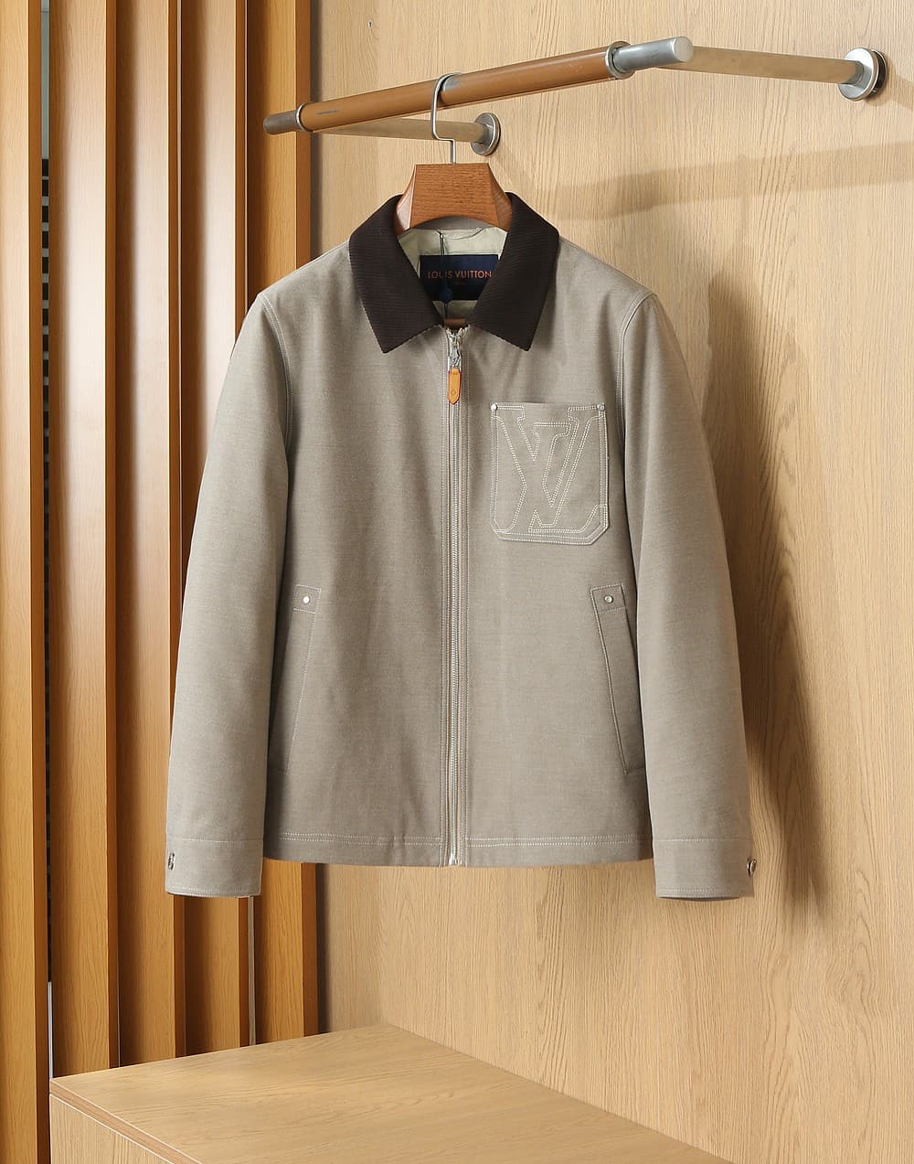 Louis Vuitton Louis Vuitton Men's Business-Casual Wool-Lined Down Jacket