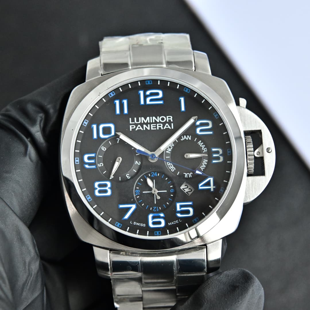 Panerai Panerai Actual Photos: Upgraded Panerai with Power Reserve 🌛 Sun, Moon, and Star Display – Royal Italian Navy