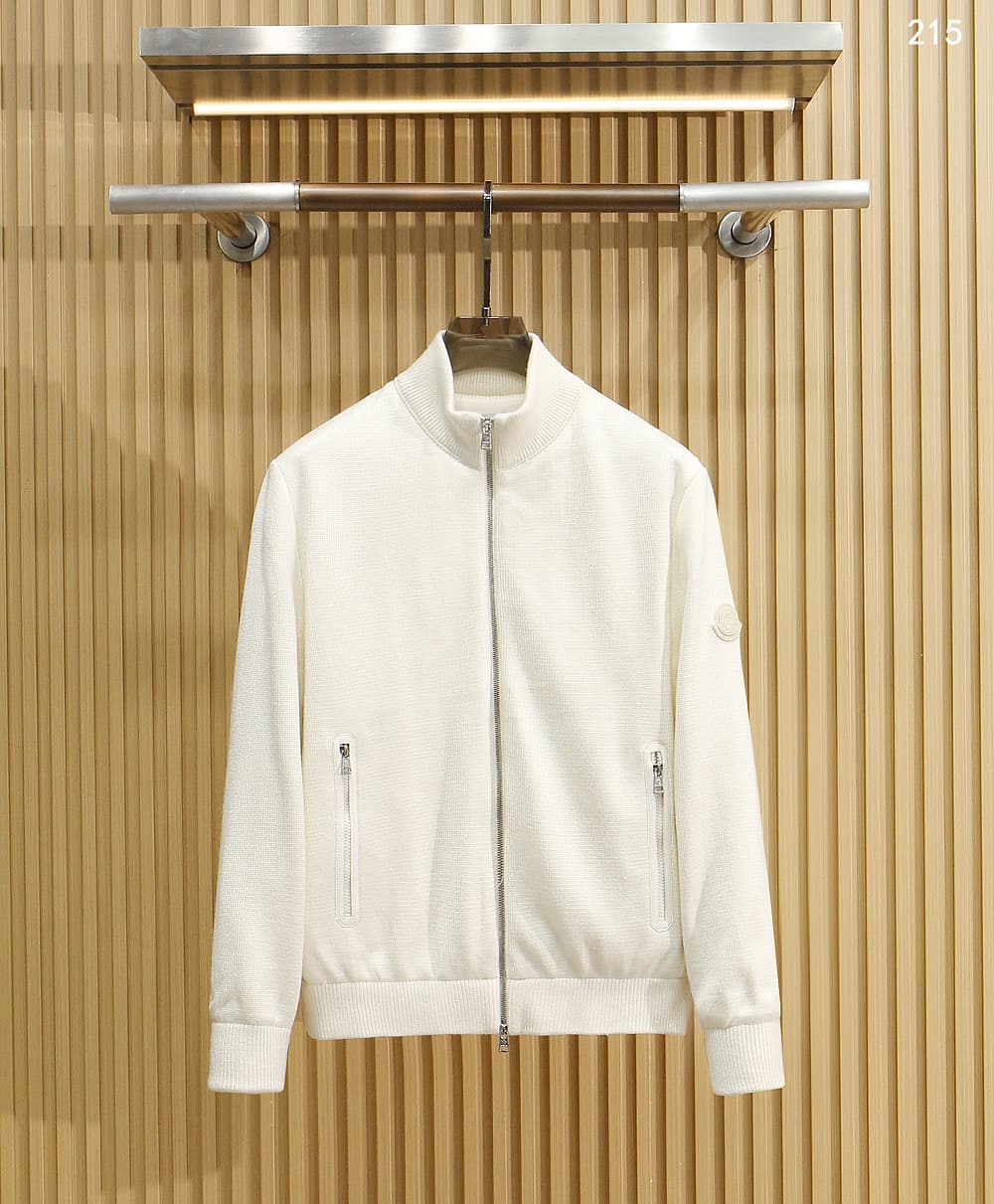 Moncler Moncler 215 Mengkou Zui Casual and Versatile Knit Patchwork-Sleeve Down Jacket