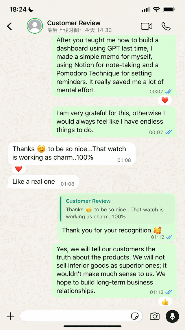 Customer review