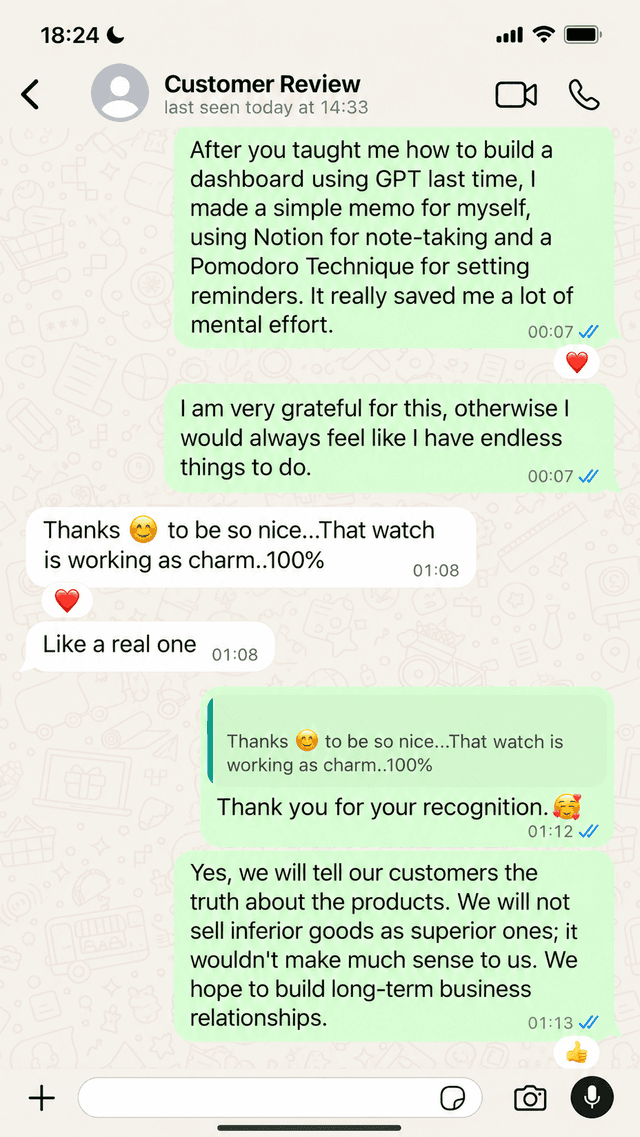 Customer review